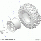 RZR Wheels, rear - z20ase99ah  /  lh  /  bh (c701009-2)