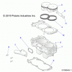 RANGER 1000XP EPS EU/TR/ZUG (R20RRE99F1/F9/FK/SC1/C9/CK/SF1/F9/FK/PCF/FF) Engine, cylinder and piston - r20rre99f1  /  f9  /  fk  ...