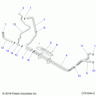 RZR 570 (Z20CHA57A2/E57AM) Engine, cooling hoses - z20cha57a2  /  e57am (c701044-2)