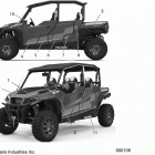 POLARIS GENERAL 1000 XP 4P (G20GMD99AP/AG) Body, decals - g20gmd99ag (900106)