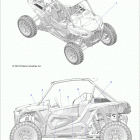 RZR XP TURBO S Body, decals, graphics, matte navy - z20pal92ap  /  bp  ...
