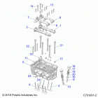 RZR XP TURBO 3PC Engine, cylinder head and valves - z20nae92kl (c701001-2...
