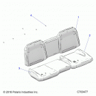 RANGER 1000 CREW NSTR FACTORY CHOICE 49S & 50S (R20RSU99A/B) Body, seat asm. rear - r20rsu99a  /  b (c700477)