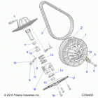 RANGER 1000XP EPS EU/TR/ZUG (R20RRE99F1/F9/FK/SC1/C9/CK/SF1/F9/FK/PCF/FF) Drive train, secondary clutch - r20rre99f1  /  f9  /  fk...
