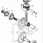 ALT125 1983-1984 Коленвал