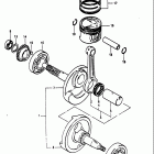 LT125 1983-1984 Коленвал