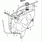 LT125 1983-1984 Fuel tank (model d)