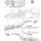 YXZ1000R SS SE CAL  (YXZ10YCCMW) Наклейки