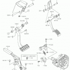 TERYX CAMO Brake pedal  /  throttle lever