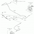 MULE SX Задние тормозные трубопроводы