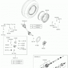 MULE PRO-MX EPS CAMO Rear hubs  /  brakes