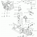 MULE PRO-DX EPS DIESEL Крепление двигателя