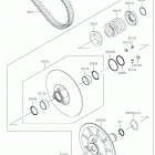 MULE PRO-FXT Driven converter  /  drive belt