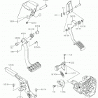 TERYX LE Brake pedal  /  throttle lever
