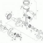 BLAST 4000 M LTD RED [S2021JABA1USR] Crankshaft,  piston and counter balancer assemblies [108...