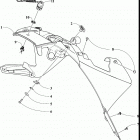 ZR 6000 LTD ES 129 BLACK [S2019ZRDLEUSB] Console assembly [107079]