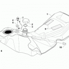 M 8000 MOUNTAIN CAT 153 BLACK [S2019M8HMCUSB] Gas tank assembly [107063]
