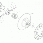 M 8000 MOUNTAIN CAT ALPHA ONE 165 SILVER INTERNATIONAL NE [S2020M8HAANES] Driven clutch [107066]