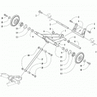M 8000 MOUNTAIN CAT 153 BLACK [S2019M8HMCUSB] Rear suspension rear arm assembly [105239]
