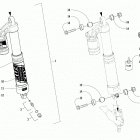 M 8000 MOUNTAIN CAT 153 BLACK [S2019M8HMCUSB] Front suspension shock absorber assembly [107188]