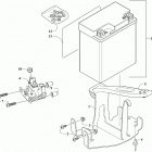 ZR 200 ES LIME SK (S2021ZRAKCUSX) Battery and tray assembly [107343]