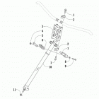 ZR 3000 129 GREEN [S2019ZRTLXUSG] Steering post assembly [104386]