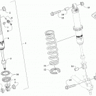 RIOT 6000 ES 146 CHARCOAL [S2020RTDLXUSB] Front suspension shock absorber assembly [107891]