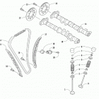 M 9000 KING CAT 162 BLACK [S2019M9XKCUSB] Camshaft, chain, and valve assembly [104549]