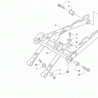 ZR 6000 R SX GREEN [S2019ACDPRUSG] Rear suspension front arm assembly [107474]