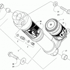 M 8000 MOUNTAIN CAT ALPHA ONE 154 (3.0) RED [S2021MCHA3USR] Rear suspension front arm shock absorber [107347]