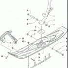 M 8000 MOUNTAIN CAT ALPHA ONE ES 154 SILVER INTERNATIONAL [S2020M8HA3OSS] Ski and spindle assembly [108122]