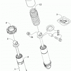 RIOT 6000 ES 146 CHARCOAL [S2020RTDLXUSB] Rear suspension front arm shock absorber [107672]