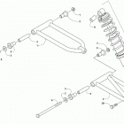 ZR 200 ES LIME SK (S2021ZRAKCUSX) A-arm assembly [108445]