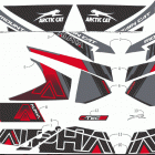 M 8000 MOUNTAIN CAT ALPHA ONE 154 (3.0) RED [S2021MCHA3USR] Decals [108654]