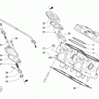 M 8000 HARDCORE ALPHA ONE 154 CHARCOAL/RED INTERNATIONAL [S2020M8HMCOSY] Cylinder and head assembly [108108]