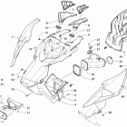 M 8000 MOUNTAIN CAT 153 BLACK [S2019M8HMCUSB] Hood and air intake assembly [107193]