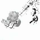 007 - SUMMIT 850 E-TEC - X with EXPERT Package - 165 01- rotax - engine cooling - shot