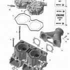 007 - SUMMIT 850 E-TEC - X with EXPERT Package - 165 01- rotax - cylinder and cylinder head - na - shot