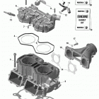 002 - BACKCOUNTRY 600R E-TEC - STD - North America 01- rotax - cylinder and cylinder head