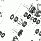 002 - SKANDIC WT 600 EFI - North America 01- rotax - crankshaft