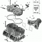 009 - MXZ 600RS - North America 01- engine - cylinder and cylinder head -  598 rs