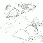 002 - MXZ 850 E-TEC - Europe 09- body - hood section - lateral panel - sunburst yello...