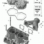 005 - SUMMIT 850 E-TEC - EXPERT - North America 01- engine - cylinder and cylinder head - 850 e-tec