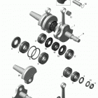 001 - SUMMIT 600 CARB - North America 01- engine - crankshaft and pistons - 600 carb