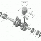 005 - SUMMIT 850 E-TEC Turbo - Europe 01- engine - crankshaft and pistons - 849