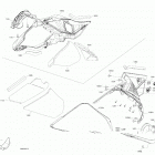 002 - BACKCOUNTRY 850 E-TEC - STD - North America 09- body - hood section - lateral panel - deep black