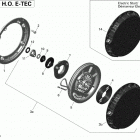 002 - SKANDIC WT 600HO E-TEC - North America 01- engine - rewind starter - 600ho e-tec