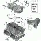 002 - SUMMIT 600R E-TEC - North America 01- engine - cylinder and cylinder head - 600r e-tec