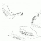 009 - MXZ 600RS - North America 09- body - hood section - hand protector