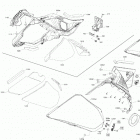 003 - FREERIDE 165 850 E-TEC - Europe 09- body - hood section - lateral panel - bright white -...